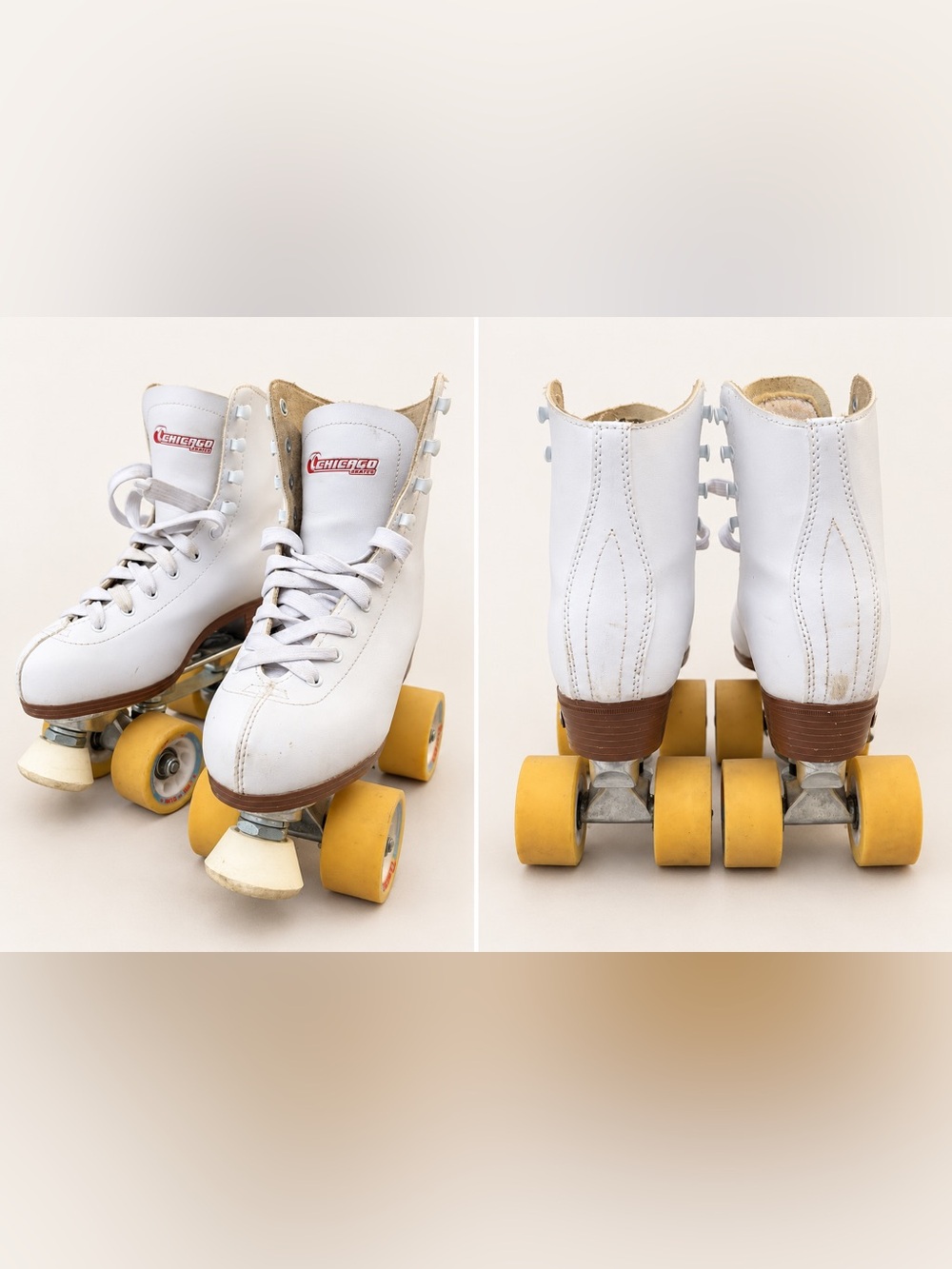 White Classic Roller Skates - Vintage Style